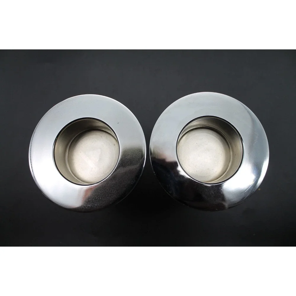 PartyLite Versatility Votive Candle Holders P8488 Glass Metal Tealight Set of 2